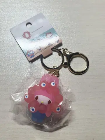 산리오 먝먝 입체 키링 클리어 마이멜로디