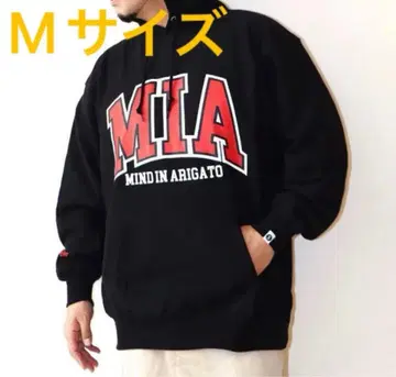 레어 M 사이즈 SAPEur MIA HOODIE 블랙