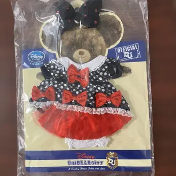 (8-2) Disney UniBEARsity 옷 갈아입기 의류 블랙 레드