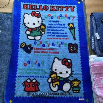 HELLO KITTY 플리스 타월 1990년 제조