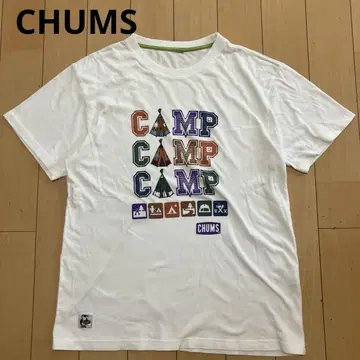 CHUMS 참스 티셔츠 반팔 화이트 L 사이즈