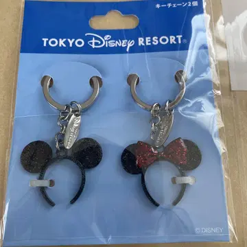 TOKYO DISNEY RESORT 귀 모양 키링 2세트