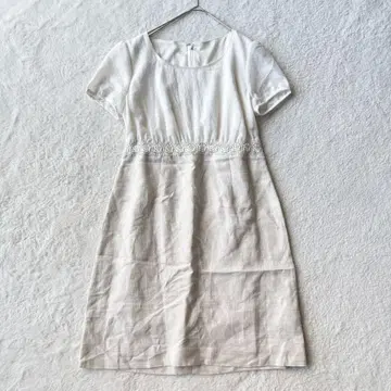 디어 프린세스 린넨 x 레이온 시원한 도킹 원피스 레이스 꽃