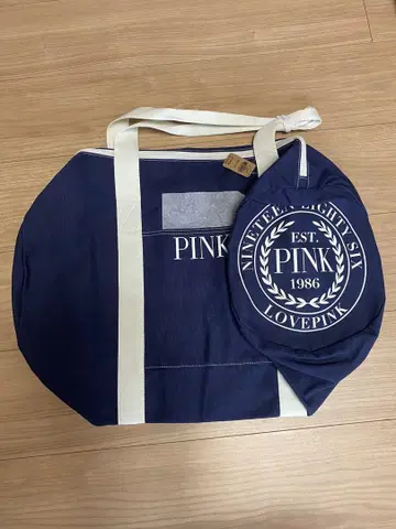 PINK 보스턴 백 네이비 새상품 택 포함 빅토리아 시크릿
