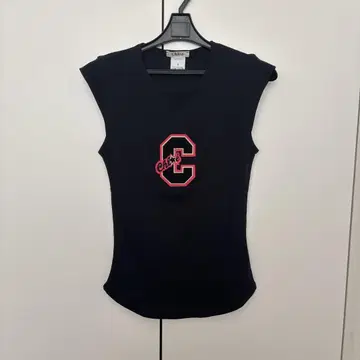 끌로에 C 로고 자수 티셔츠 S 블랙