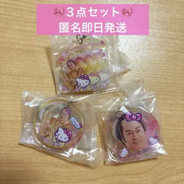 마츠켄 삼바 x 헬로키티 플랫 메지루시 액세서리 가챠 세트