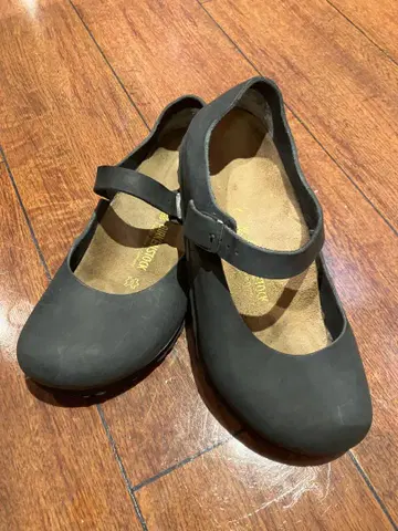 버켄스탁 만토바 메리제인 가죽 블랙 39