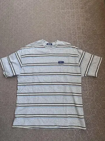 Nautica 그레이 스트라이프 반팔 티셔츠
