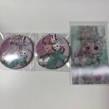 오버워치 RAFFLE 복권 프레이야 캔뱃지 렌티큘러 카드