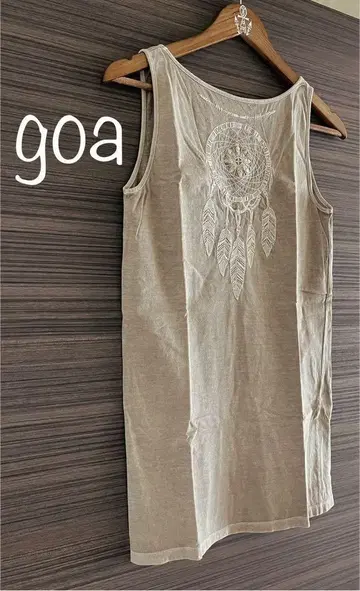 Natural Vintage goa 백 드림캐쳐 자수 롱 탱크