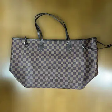 다미에 패턴 브라운 백