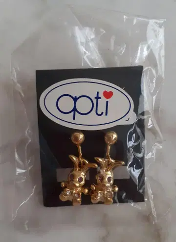 [새상품] Opti 옵티 귀찌 토끼 골드