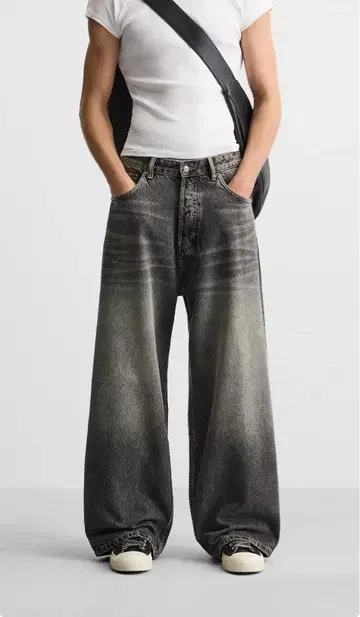 ZARA 슈퍼 배기 핏 청바지