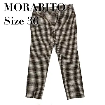 [새상품급] MORABITO 모라비토 하운드투스 패턴 테이퍼드 팬츠 36