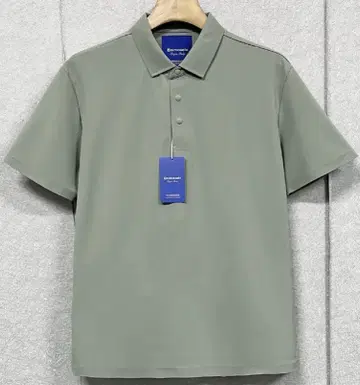 이탈리아제 피케 셔츠 그레이 면 60% 실크 25% 폴리 15% 2XL