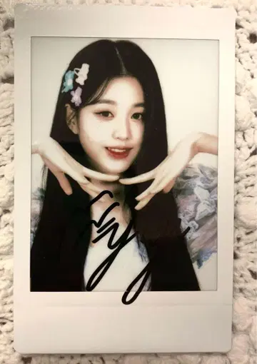 사인 포함 트레이딩 카드 폴라로이드 원영 ive izone
