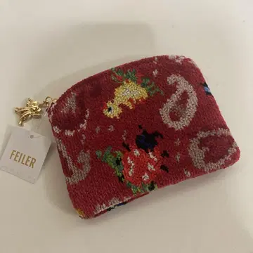 새상품 페일러 하이디 페이즐리 와인 미니 파우치 플래그십 스토어 한정판