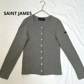 SAINT JAMES 가디건 긴팔 면100% 세탁 가능 프랑스제