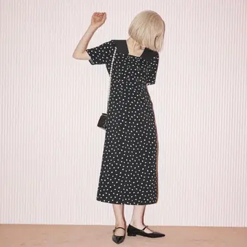 80s retro heart one-piece (long)