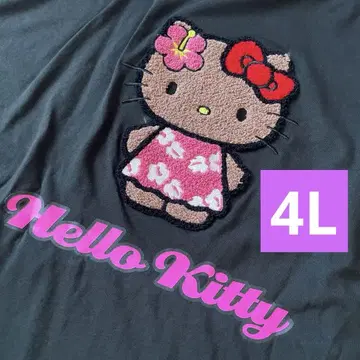 새상품 갸루 키티 일광화상 키티 T셔츠 아베일 산리오 빅 사이즈 4L