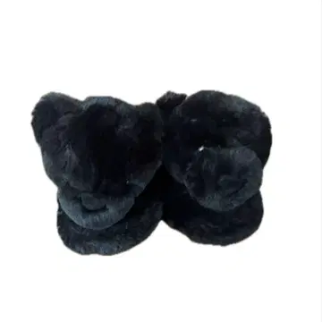 Y2k black far sandal bare