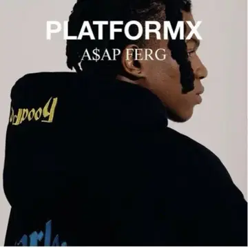 PLATFORMX A$AP FERG 맨투맨 풀오버 후드티