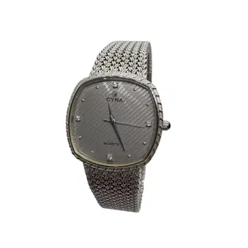 CYMA 씨마 보이즈 사이즈 손목시계 604sp 실버 QZ 4p