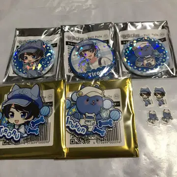 치로피노 부루부루 콜라보 치로루 세트 아크릴 키링 캔뱃지 씰