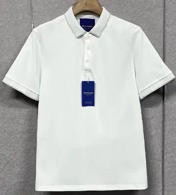 반팔 피케 셔츠 화이트 XL 면 60% 폴리 40% 정가 2만 이탈리아제