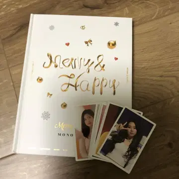 Merry & Happy MONO 포토북과 카드 세트