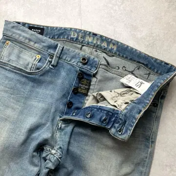 새상품급 DENHAM RAZOR Candiani 셀비지 데님 W32