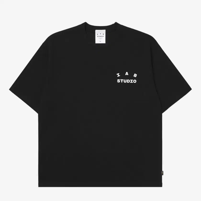 25' IAB Studio Basic T-Shirt Black White on Bunjang Global Site.