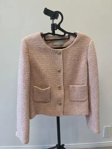 한국 MICHAA 핑크 숏 자켓