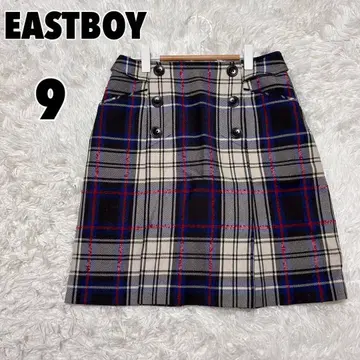 EASTBOY 이스트보이 (9) 체크 무늬 A라인 스커트