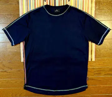 P.S. Paul Smith 네이비 멀티 컬러 스티치 티셔츠