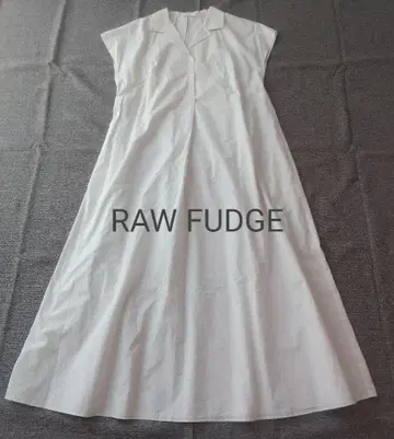 로우화지 오픈 카라 원피스 프렌치 슬리브 A라인 일본제 M