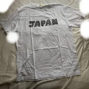 JAPAN 프린트 화이트 티셔츠 L 사이즈 기념품, 재미있고 유머러스