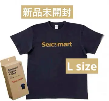 세이코 마트 오리지널 티셔츠 L 한정판 세코마 반팔 네이비