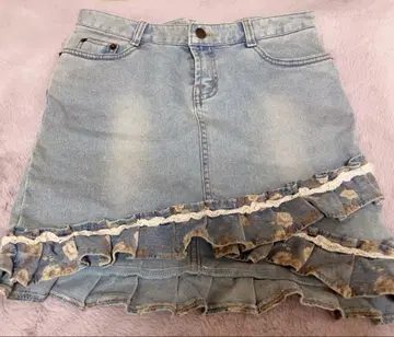 lizlisaJeans 프릴 데님 미니 스커트 y2k