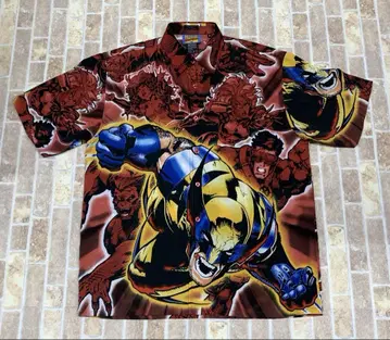 MARVEL 마블 X-MEN 올 패턴 반팔 셔츠