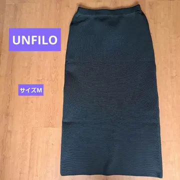 UNFILO 밀라노 리브 니트 스커트 M 시착만 한 상품