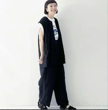 nest Robe UpcycleLino 노카라 빅 실루엣 베스트