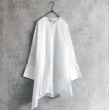 3.1 phillip lim 노카라 비대칭 롱 셔츠