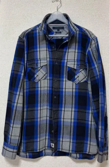 TOMMY HILFIGER 두꺼운 체크 셔츠