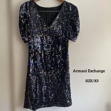 Armani Exchange 스팽글 미니 드레스