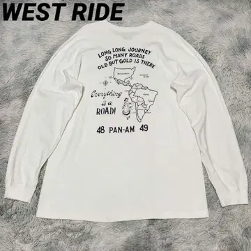 WEST RIDE 웨스트 라이드 두꺼운 헤비 온스 긴팔 티셔츠 포