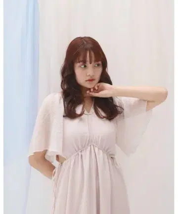 muguet side slit sheer op pink