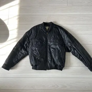 maggoni elegance 양가죽 봄버 자켓 가죽 블루종