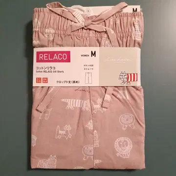 미사용 새상품 유니클로 리사라르손 RELACO 코튼 릴라코 M 동물 패턴