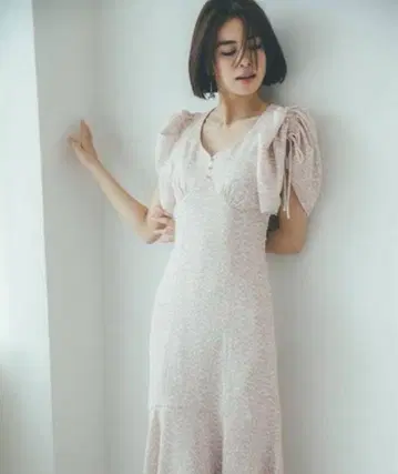 snidel sustainable 바리에 프린트 원피스 S 사이즈